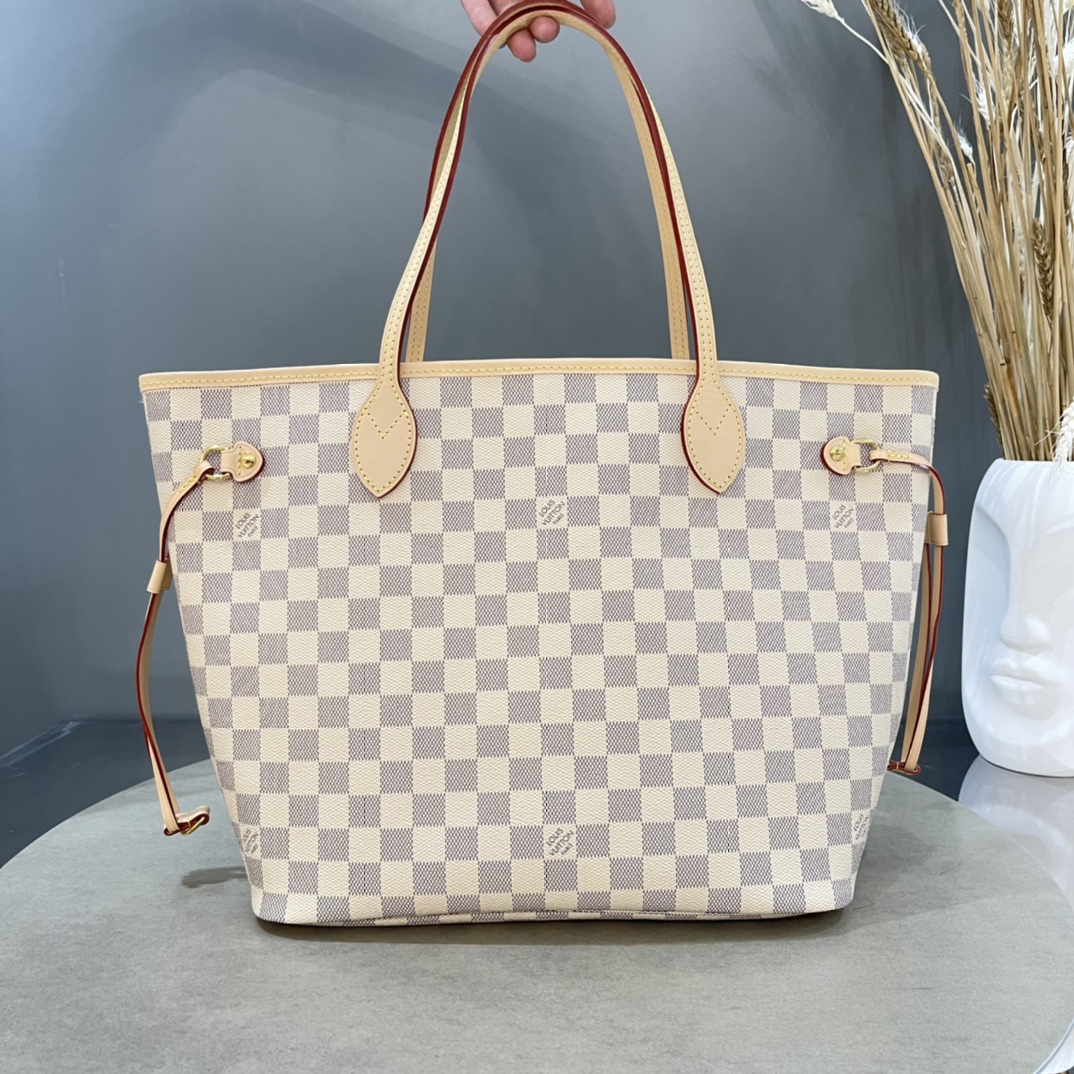 Louis Vuitton LV Neverfull Bags Handbags Canvas Fabric Vintage