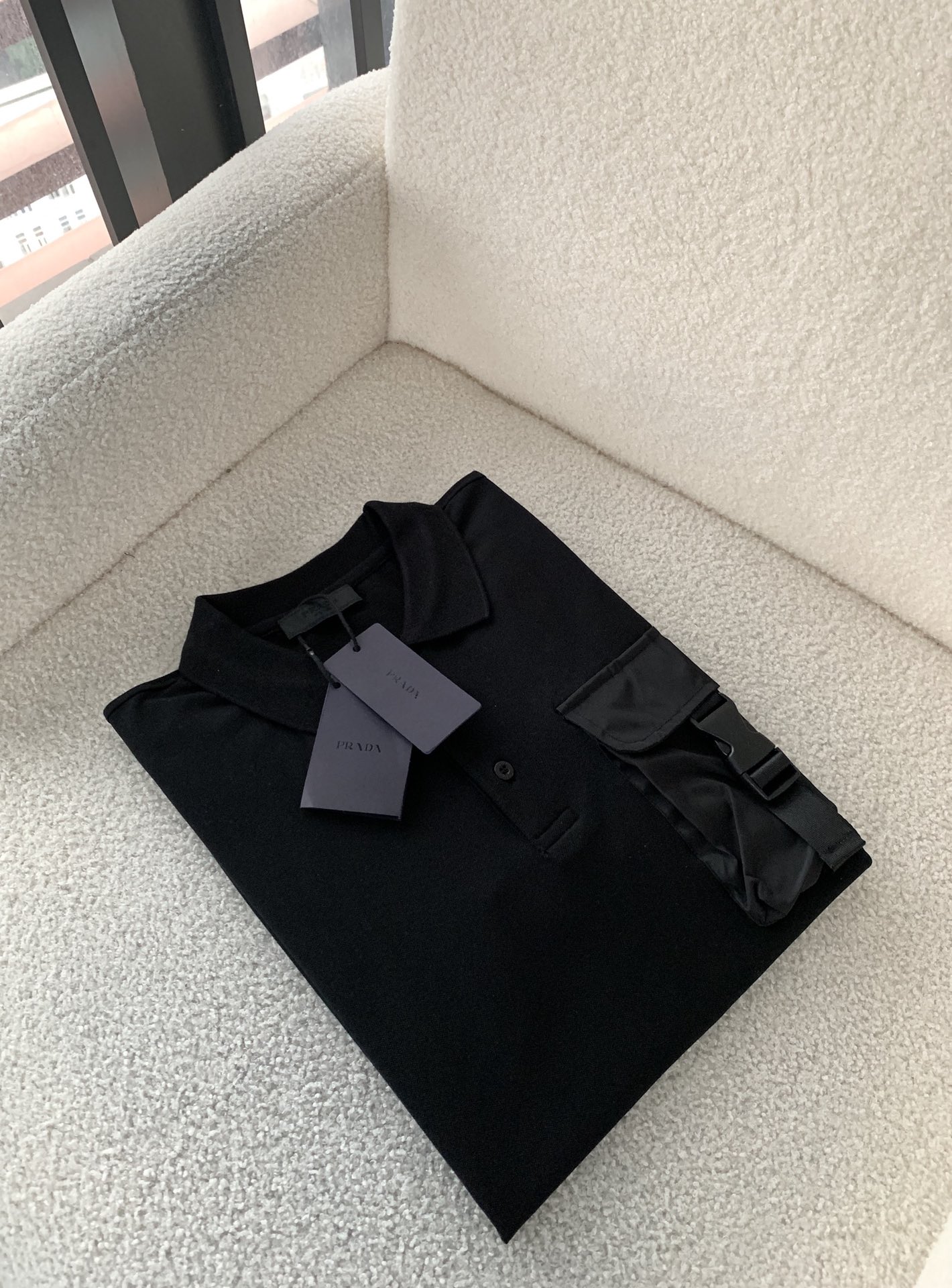 Prad*普*达2022 春夏季新元素短袖Polo衫