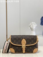 Louis Vuitton LV Diane Bags Handbags Black Embroidery M45985