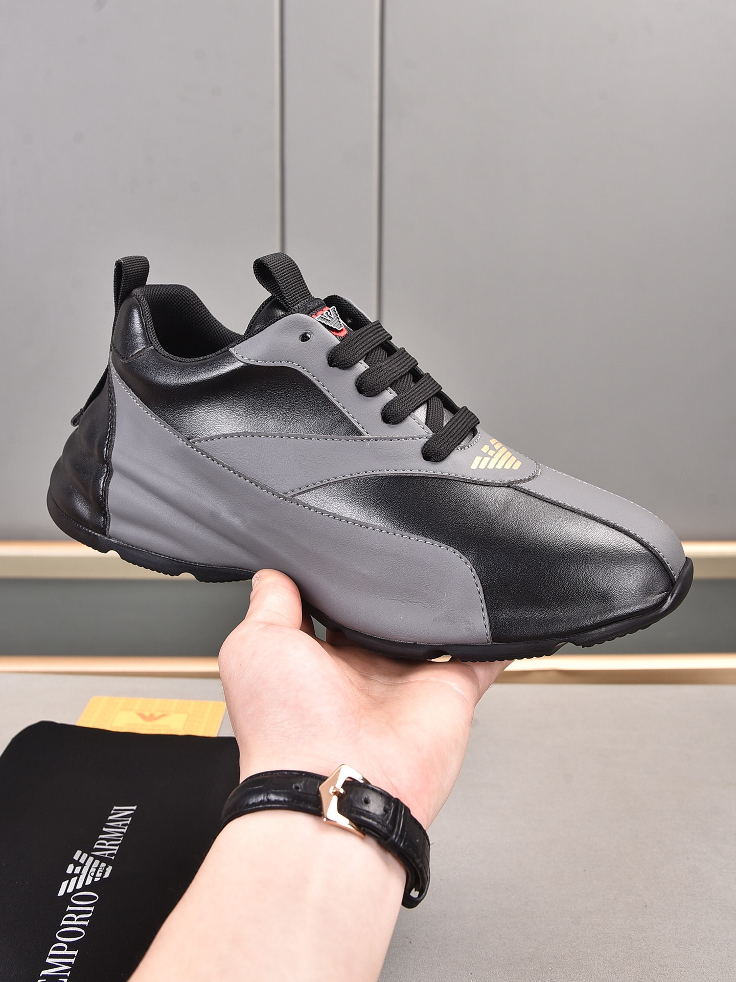 PP280 Armani moda modelos explosivos versátil y guapo zapatos importados de alta calidad de cuero de