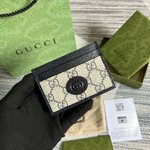 Gucci GG Supreme Wallet Card pack Blue Canvas PVC
