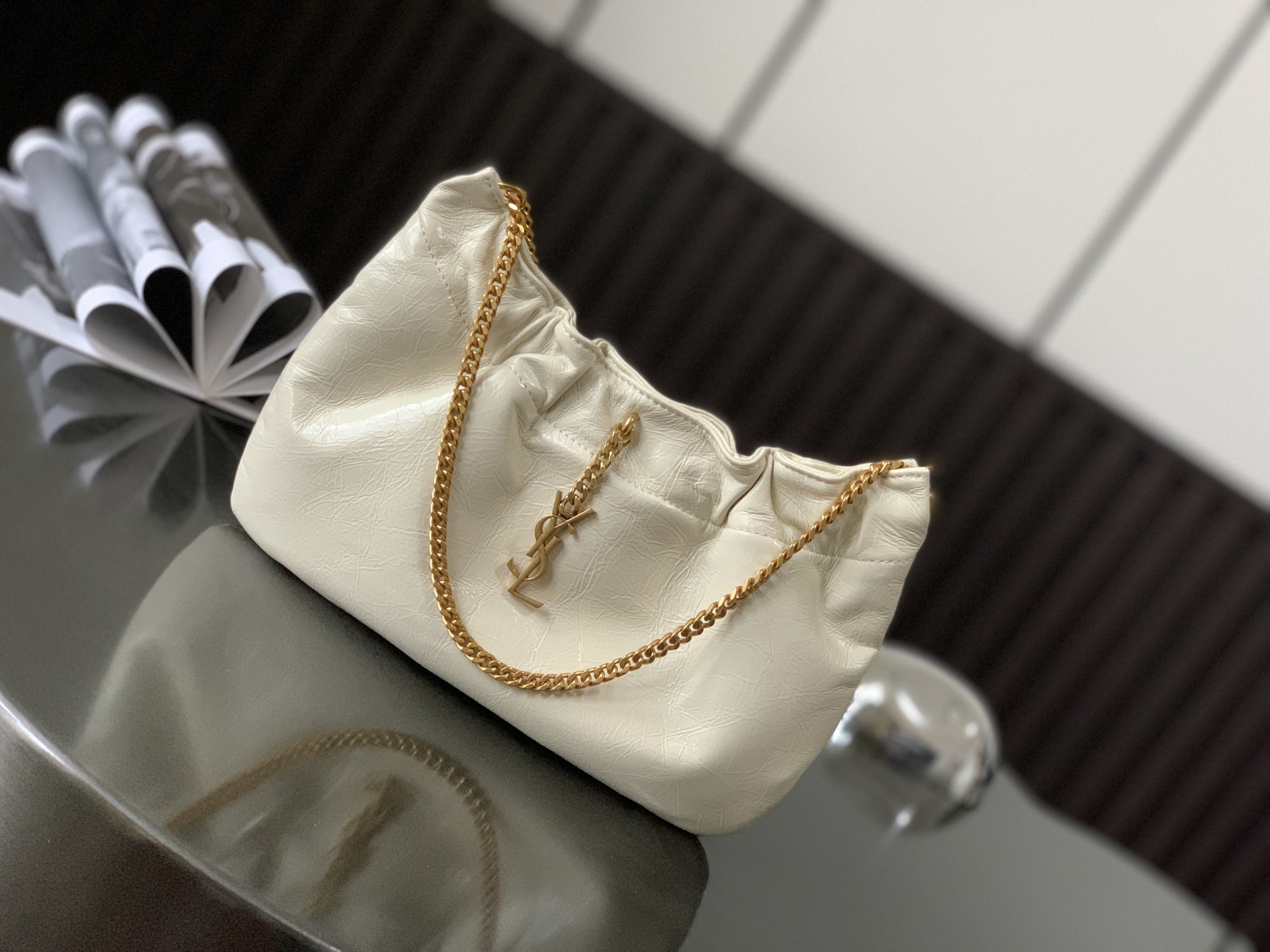 Cloud-shaped Underarm Bag Chain Bag Lambskin Shoulder Bag