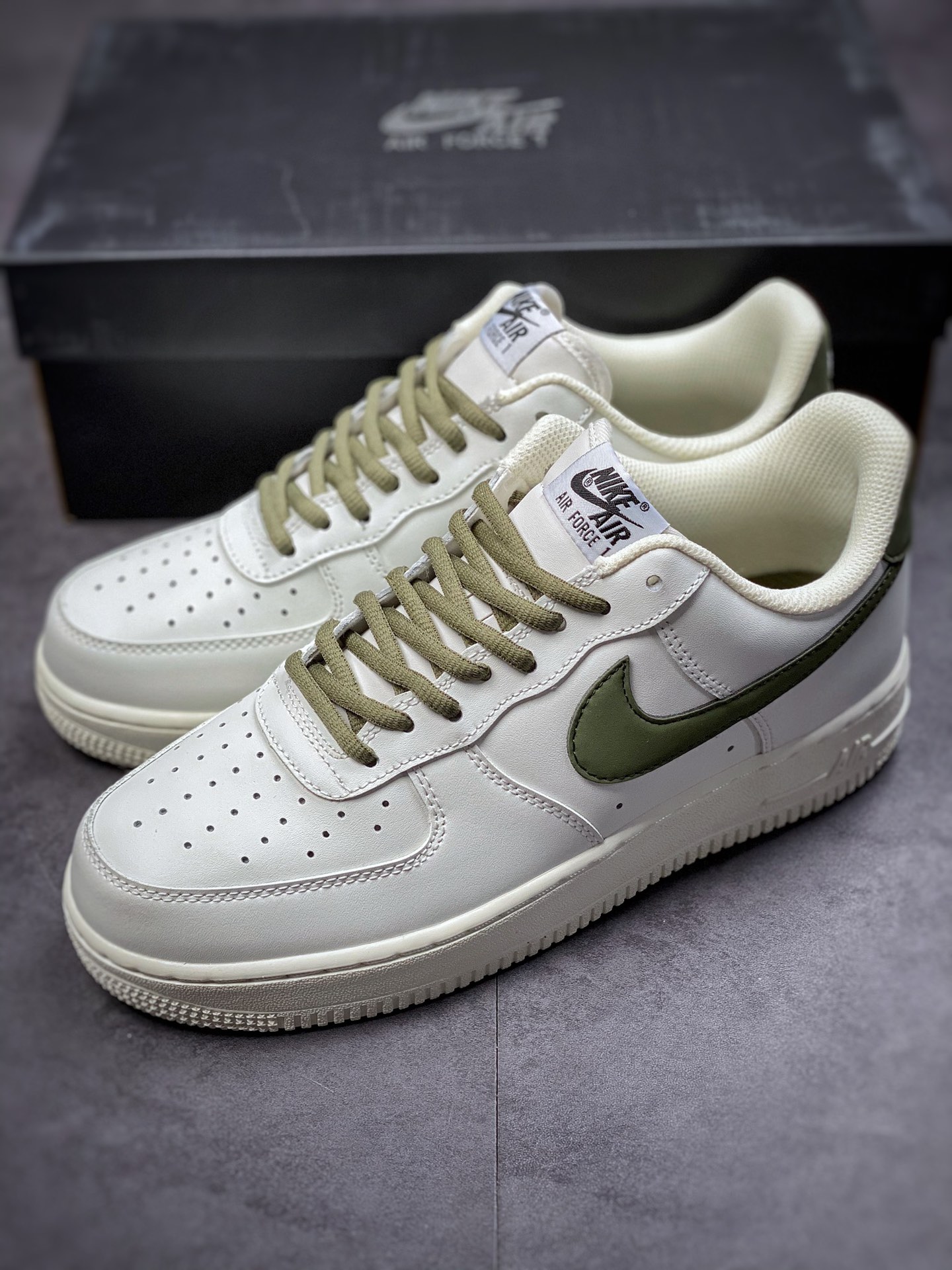 220  Nike Air Force 1 Low 07 米白绿CQ5059-110