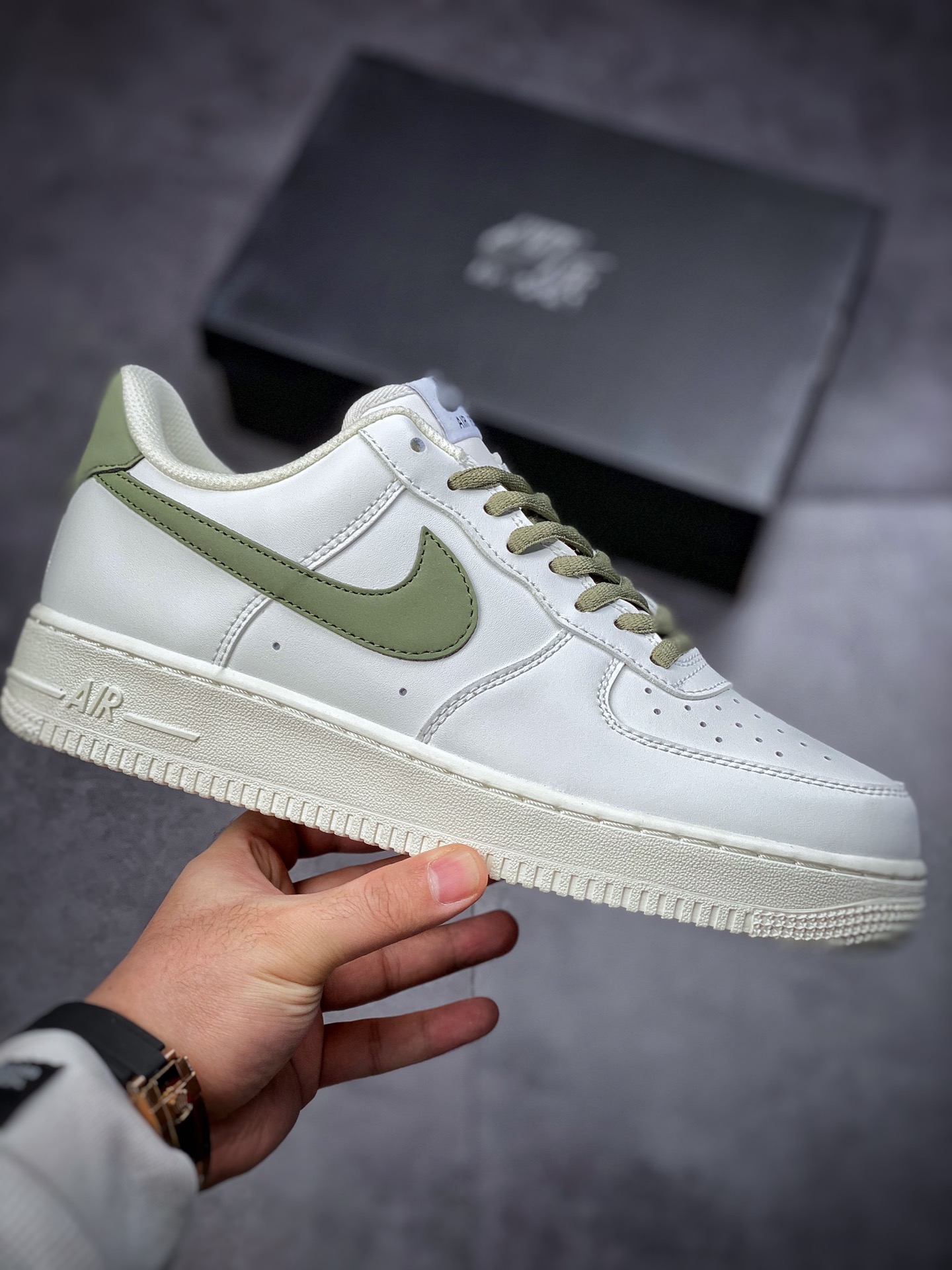 220  Nike Air Force 1 Low 07 米白绿CQ5059-110