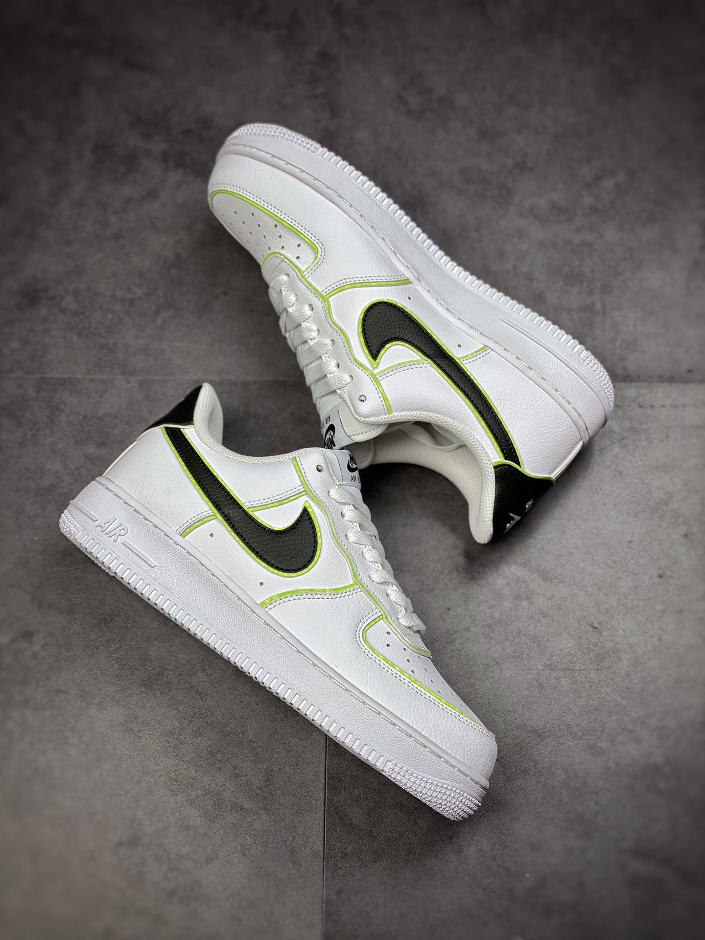 200  Nike Air Force 1 Low 07 白黑黄描边 CW2288-304