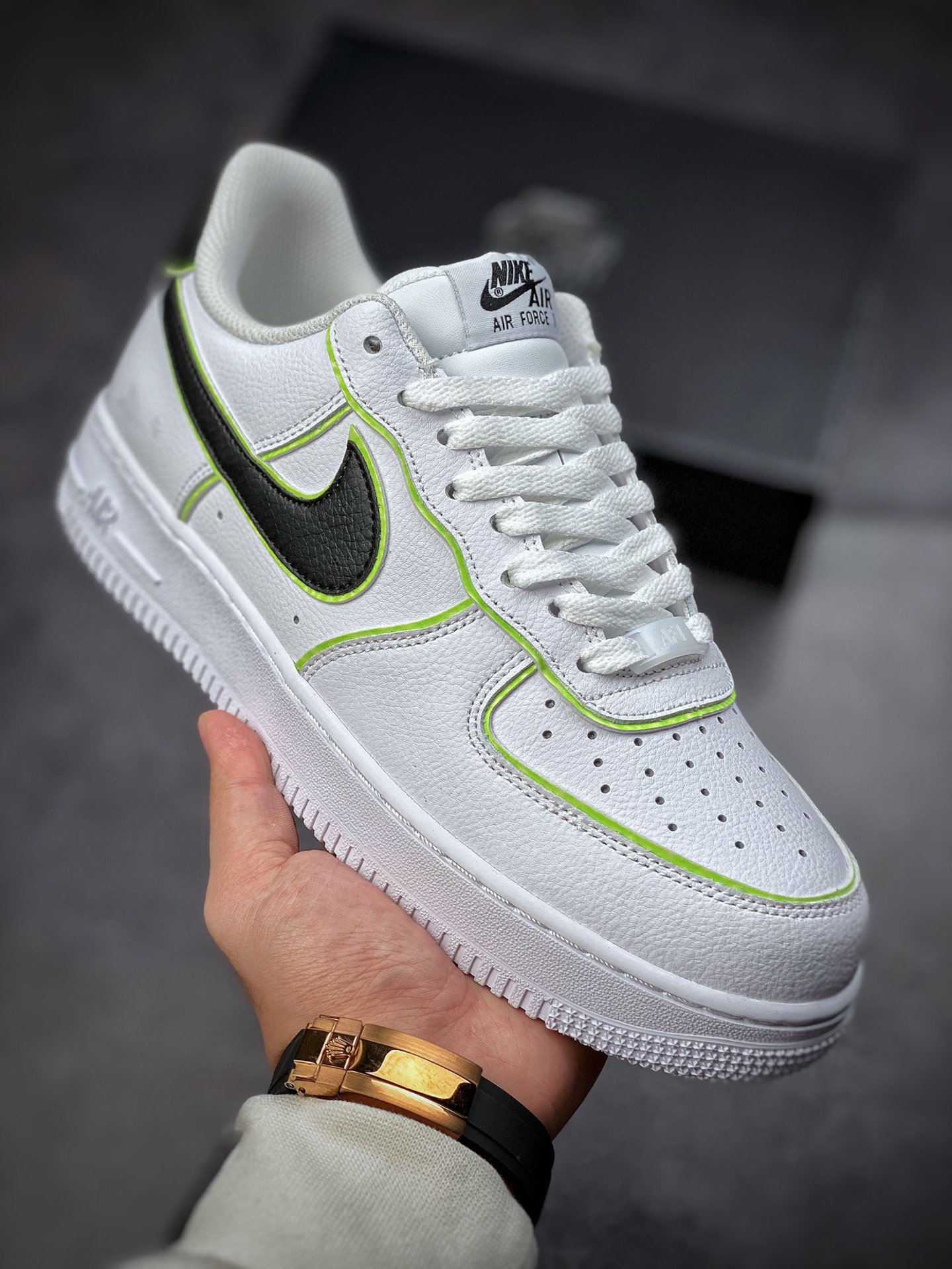 200  Nike Air Force 1 Low 07 白黑黄描边 CW2288-304