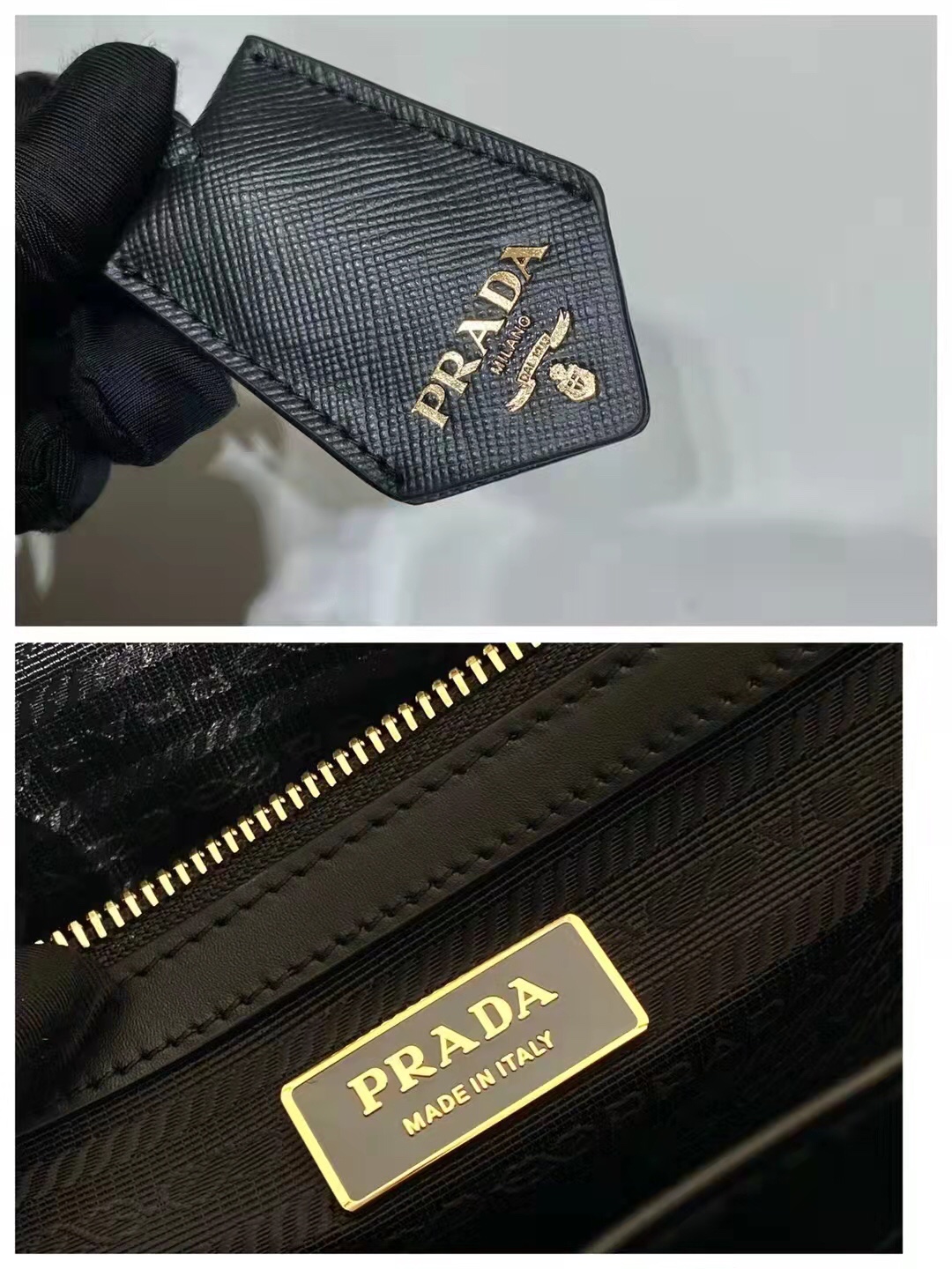 Prada Luxury Designer Handbag crafted in premium calfskin leather 9