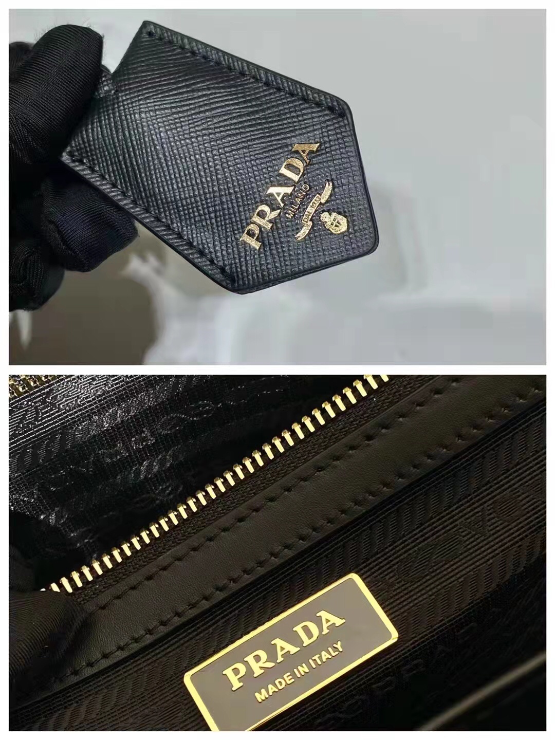 Prada Luxury Designer Handbag crafted in premium calfskin leather 9