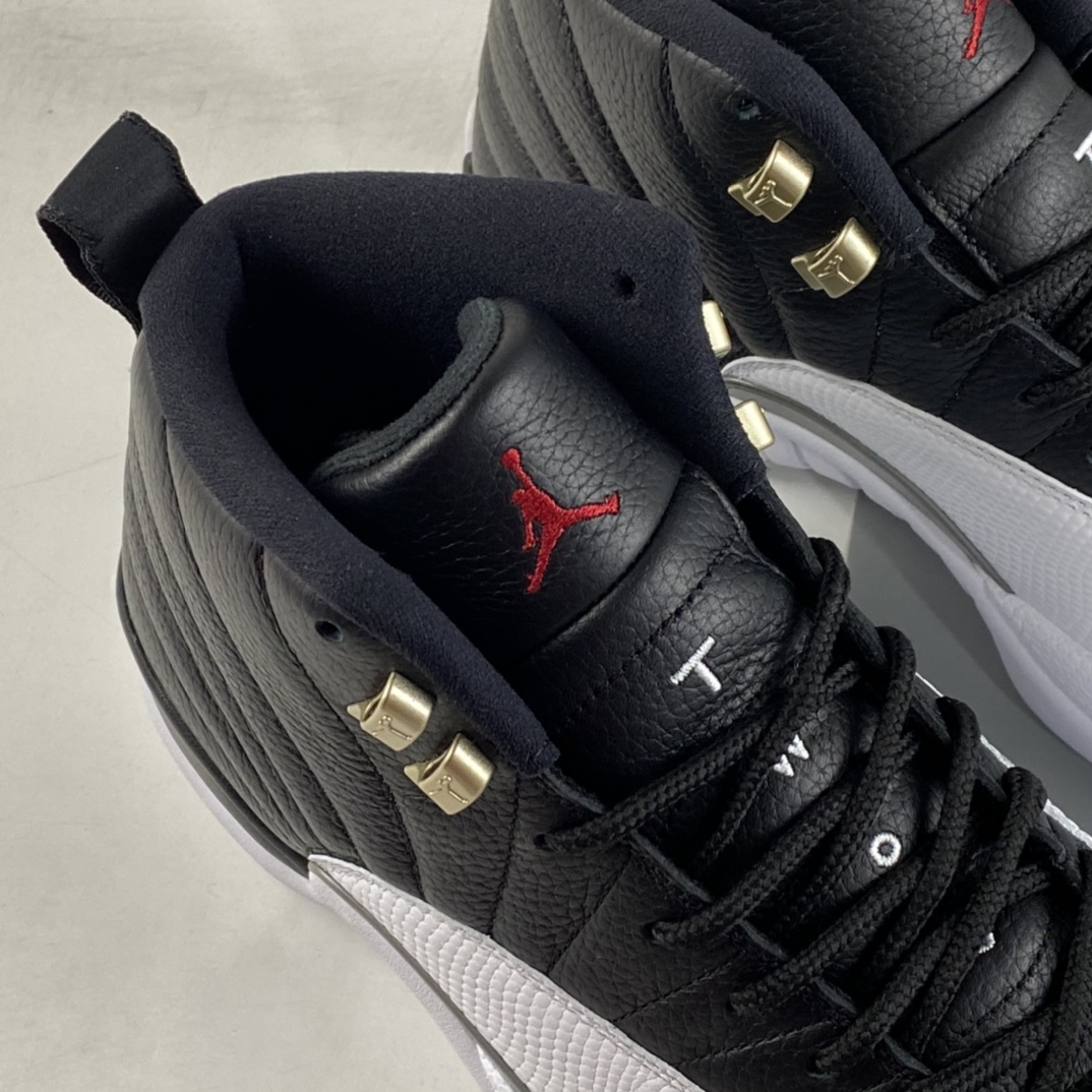 P450  Air Jordan 12 ”Retro Royoffs” AJ12 乔12黑白 银扣 2022版季后赛 CT8013-006