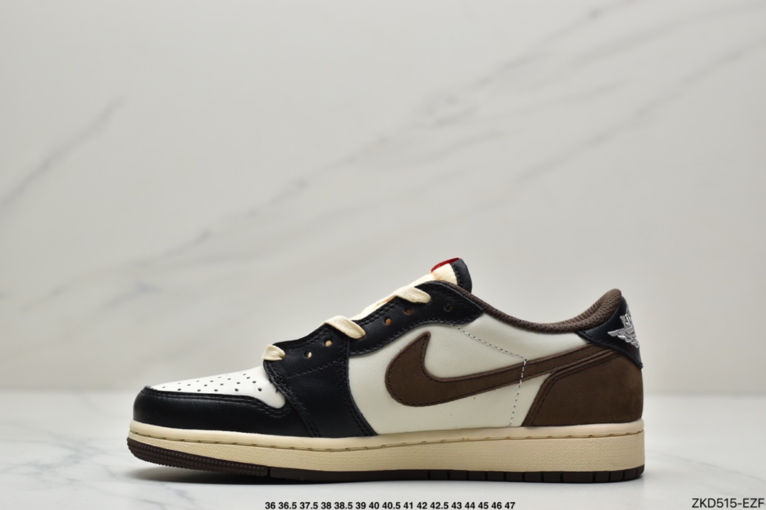 270 Travis Scott x Air Jordan 1 Low AJ1乔1低帮倒钩板鞋 CQ4277-001