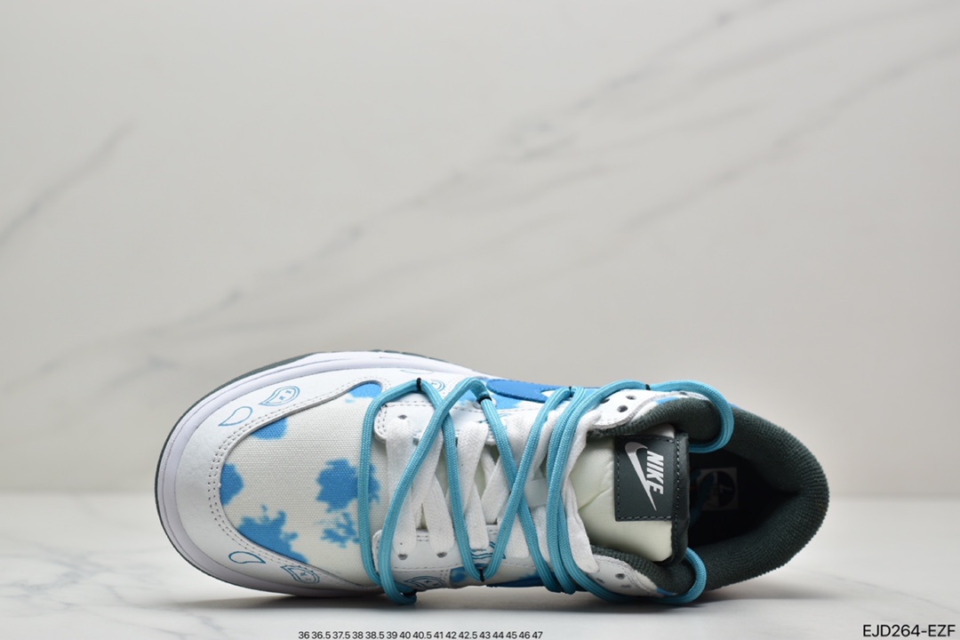 350 耐克NIKE DUNK LOW  “Retro”解构闪电黑蓝腰果花DH0957