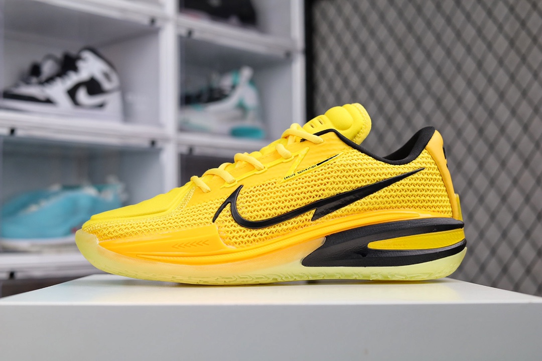 H5 公司级 轻实战NIKE AIR ZOOM G.T.CUT EP 黑黄独家纯原 全鞋身原档案刺绣细节精准还原后跟内置原厂MD缓震中底 搭载原装真Zoom turbo 气垫