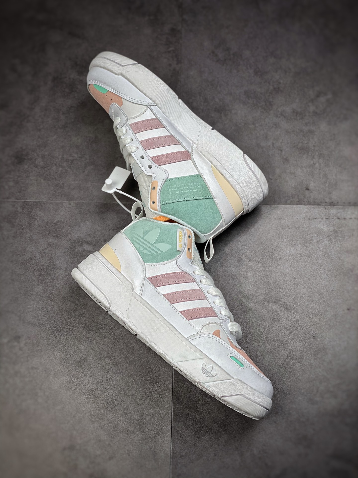 190  Adidas Originals Post UP 中邦 ”白橘” 海外渠道版 H00223