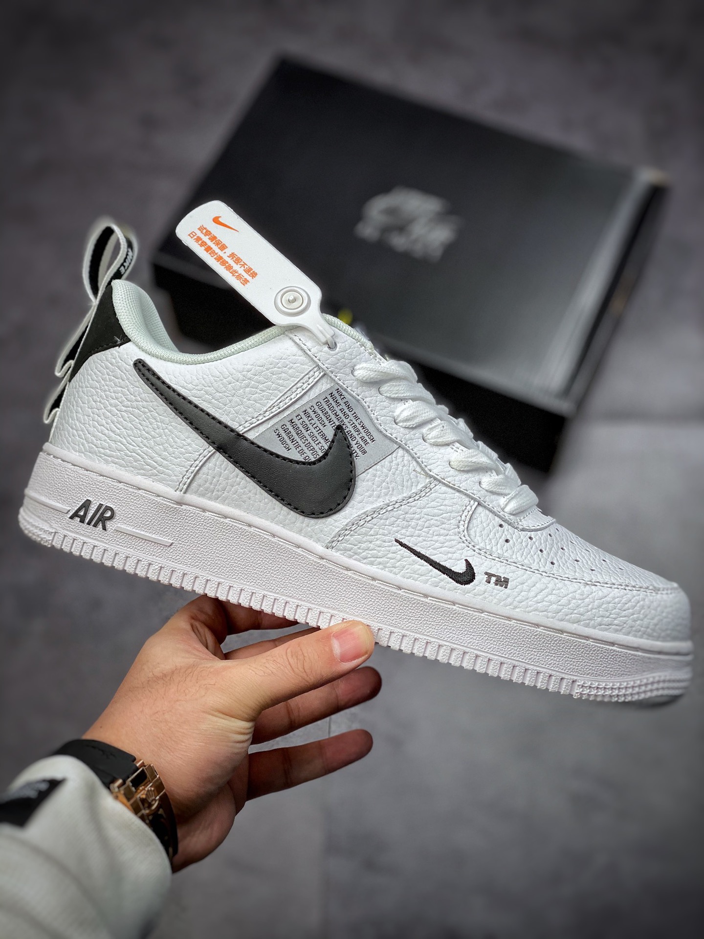 150  Nike Air Force 1 Low 07 LV8 Utility Pack”White/Black”白黑双钩解构 AJ7747-100