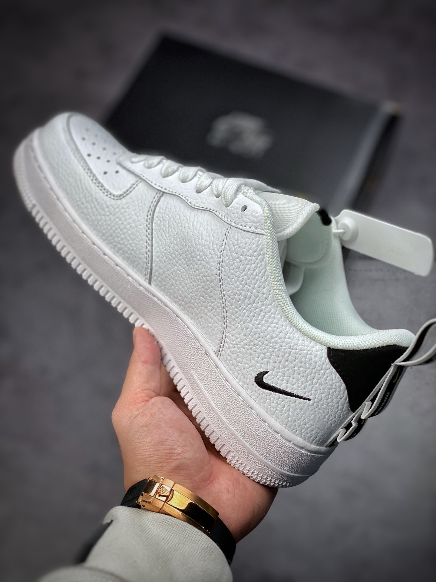 150  Nike Air Force 1 Low 07 LV8 Utility Pack”White/Black”白黑双钩解构 AJ7747-100