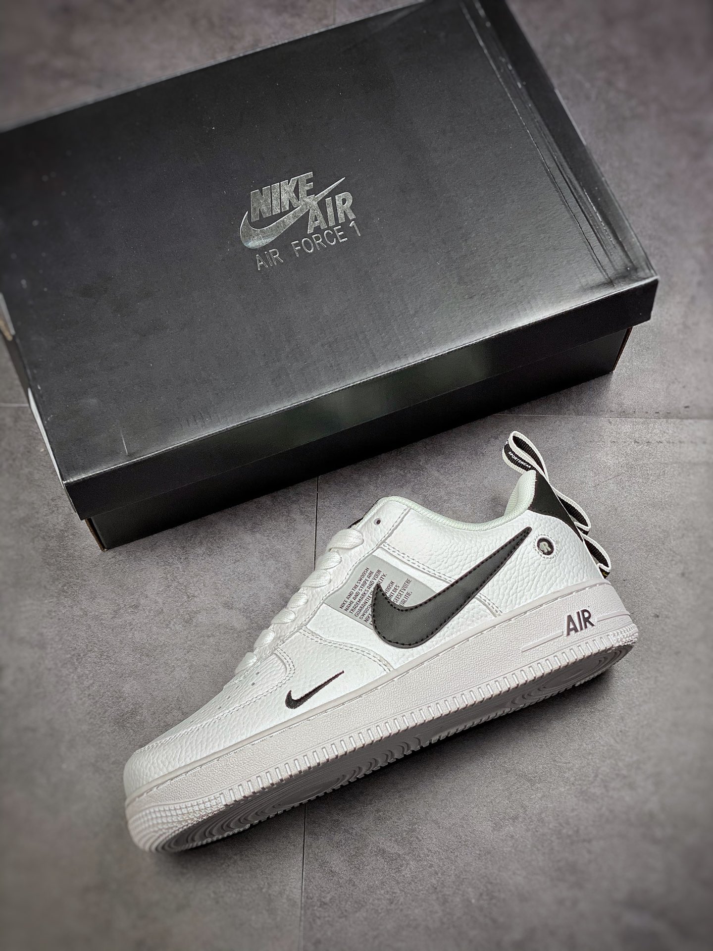 150  Nike Air Force 1 Low 07 LV8 Utility Pack”White/Black”白黑双钩解构 AJ7747-100