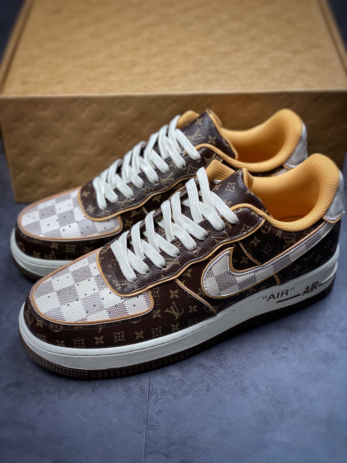 260  Louis Vuitton x Air Force 1 Low 联名老花拼接
