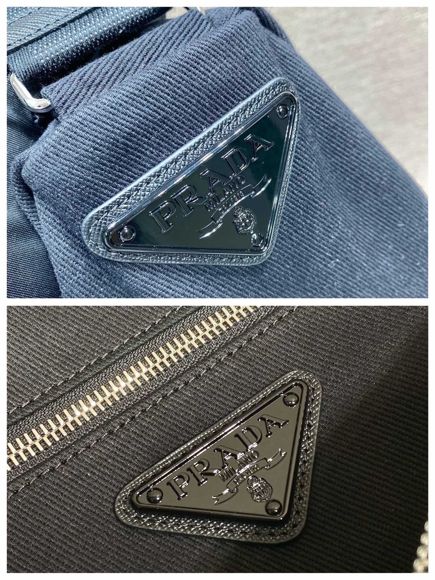 PRADA普拉达帆布大三角包2VY007