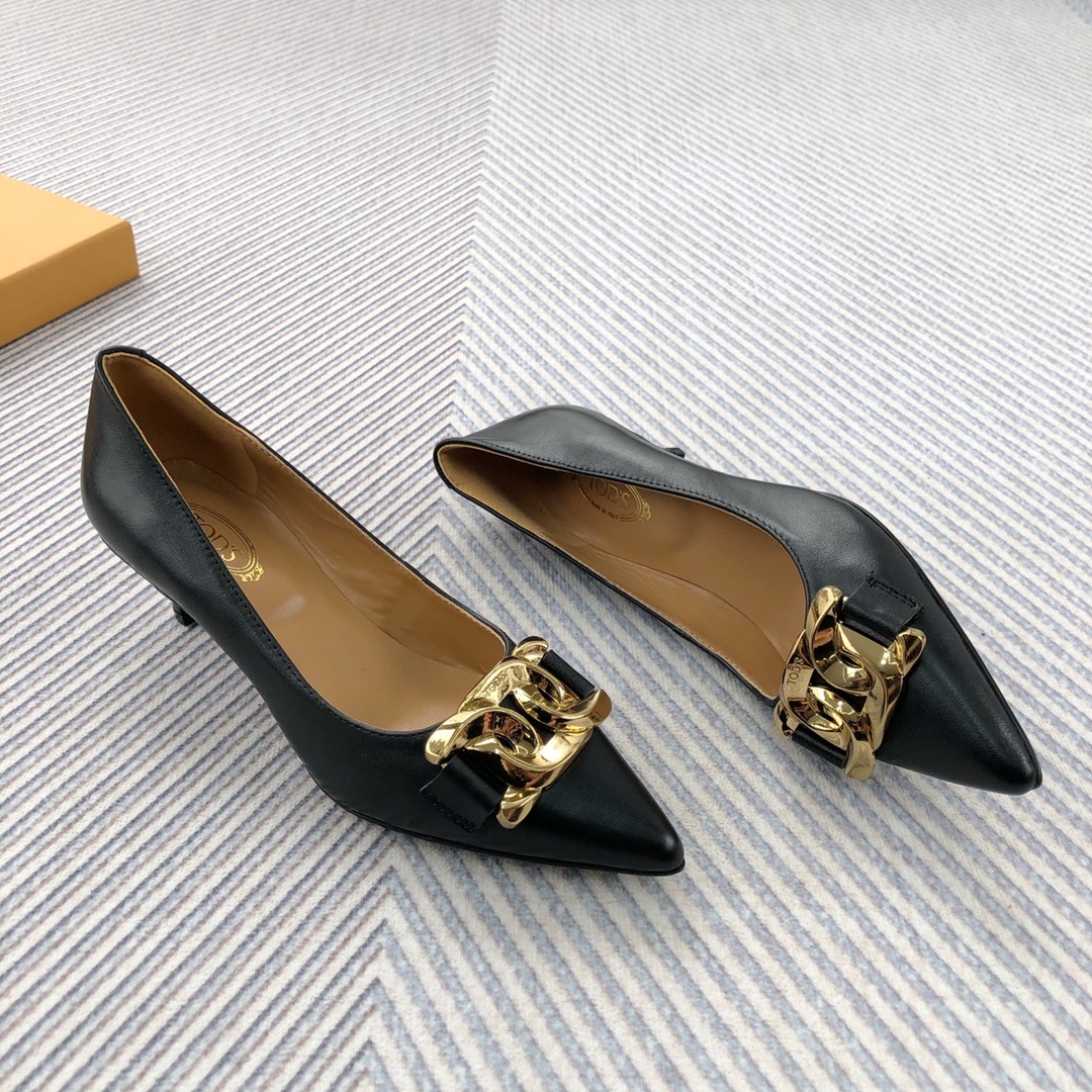 TODS Classic Plumb-Button Single-Shoe: Comfortable and Graceful Footwear with Stylish Design - 图片 2
