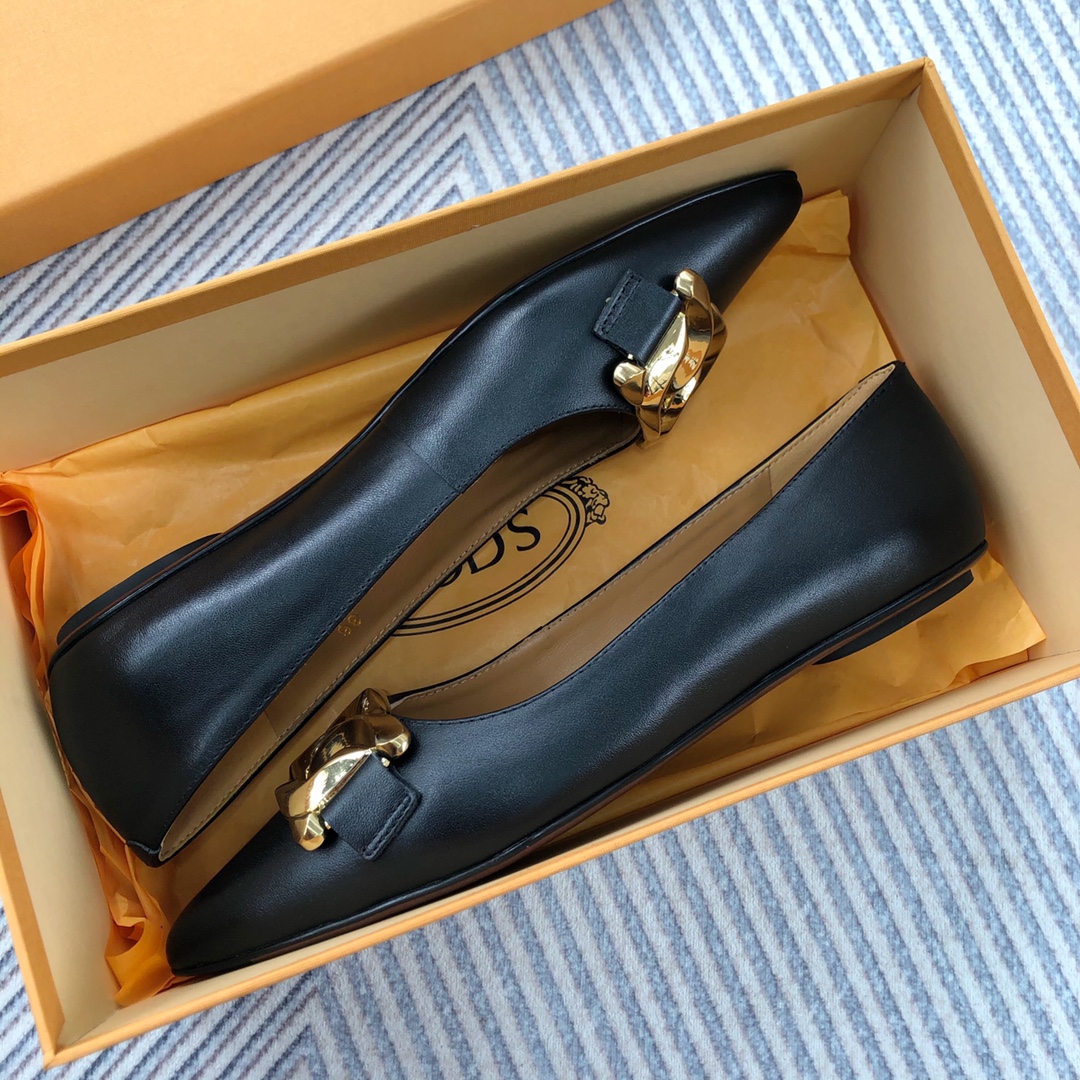 TODS Classic Plumb-Button Single-Shoe: Elegant Design with Comfortable Fit - 图片 6