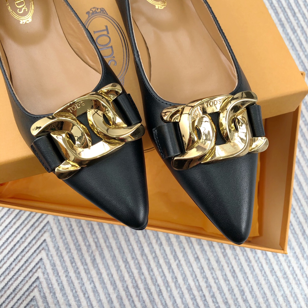 TODS Classic Plumb-Button Single-Shoe: Elegant Design with Comfortable Fit - 图片 7