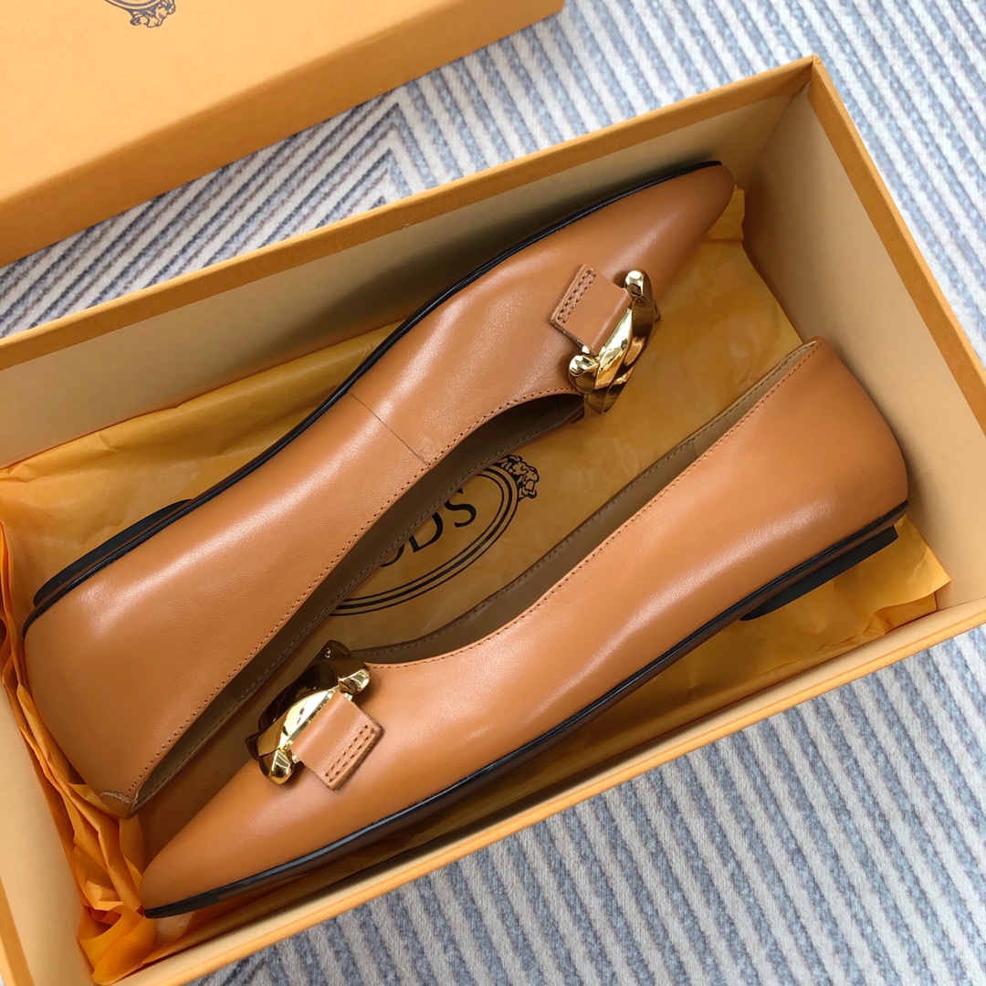 TODS Classic Plumb-Button Single-Shoe: Comfortable and Graceful Design Cabinet - 图片 6