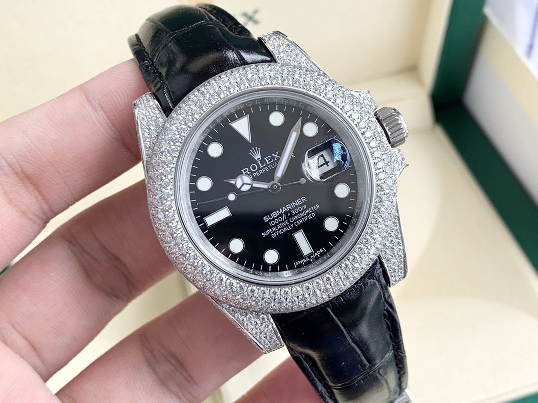 【新品推荐】劳.力士Rolex,潜航者型后镶钻腕表