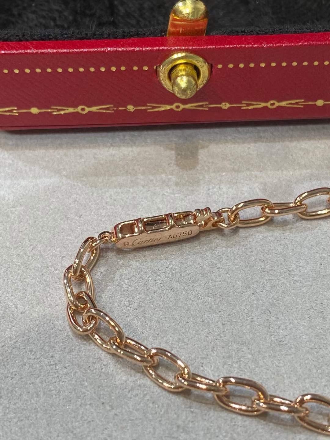 Cartier Cartier 卡‮亚地‬ 粗‮钉链‬子 满钻项链