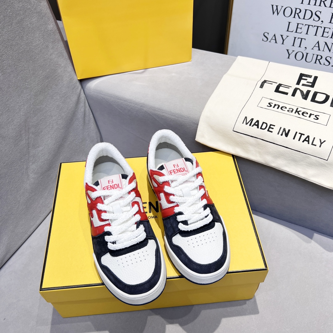Fendi Fendi 〰FD Match Series Suela Gruesa Retro Sport Slip-On Zapatos 1:1 ¡De primera calidad! Otra 