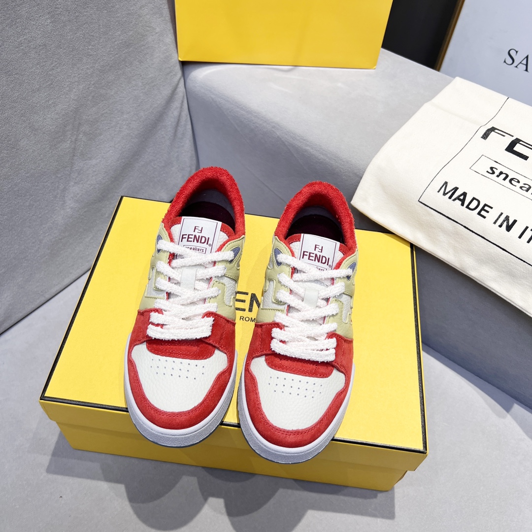Fendi Fendi 〰FD Match Series Suela Gruesa Retro Sport Slip-On Zapatos 1:1 ¡De primera calidad! Otra 