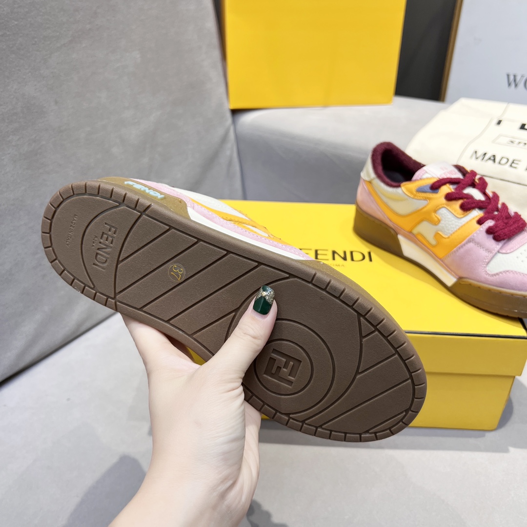 Fendi Fendi 〰FD Match Series Suela Gruesa Retro Sport Slip-On Zapatos 1:1 ¡De primera calidad! Otra 