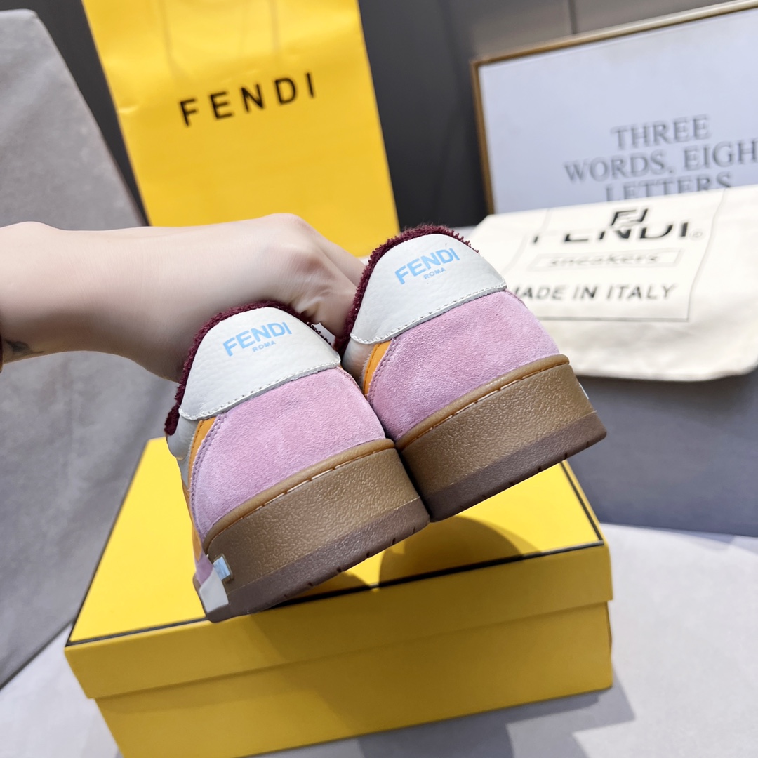 Fendi Fendi 〰FD Match Series Suela Gruesa Retro Sport Slip-On Zapatos 1:1 ¡De primera calidad! Otra 