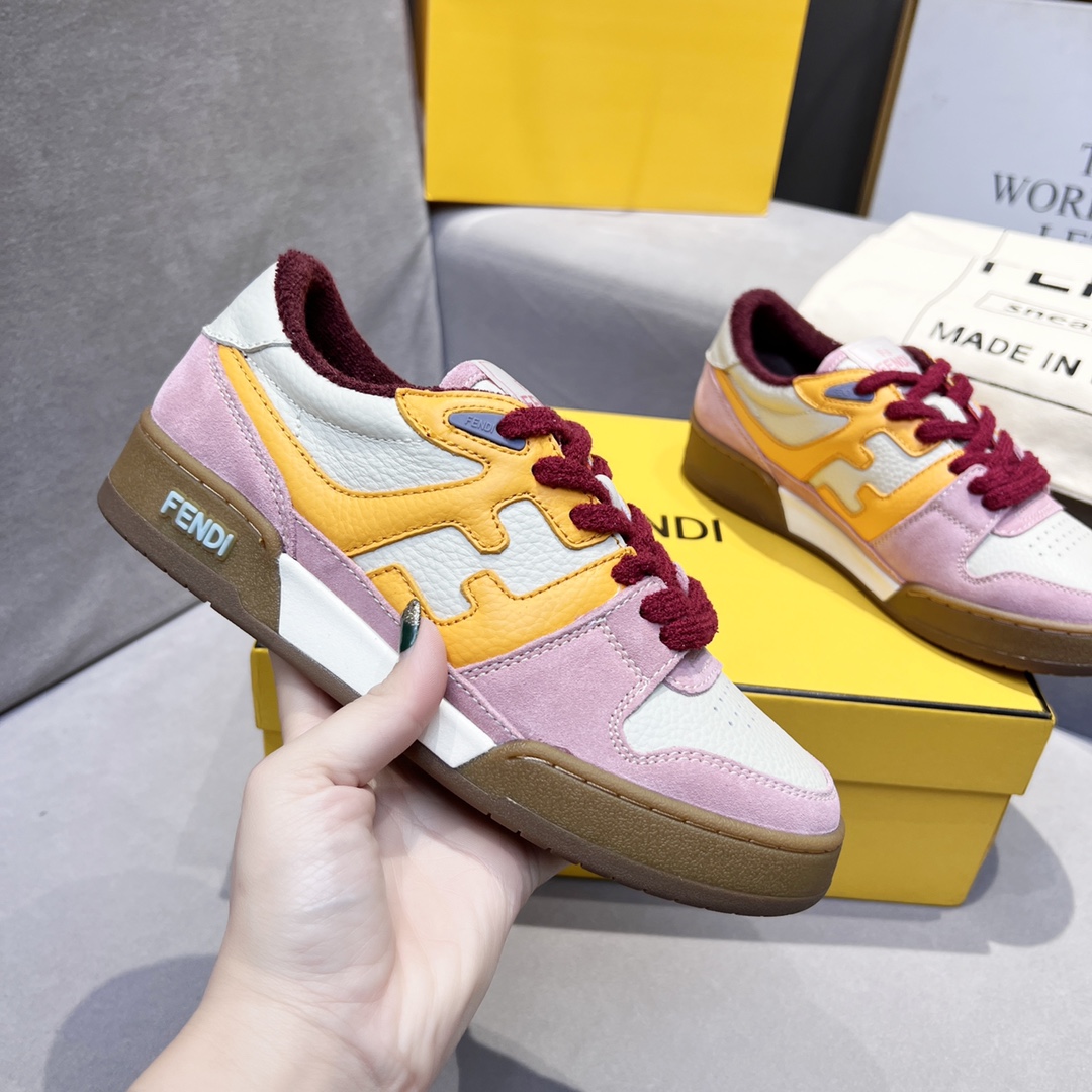 Fendi Fendi 〰FD Match Series Suela Gruesa Retro Sport Slip-On Zapatos 1:1 ¡De primera calidad! Otra 