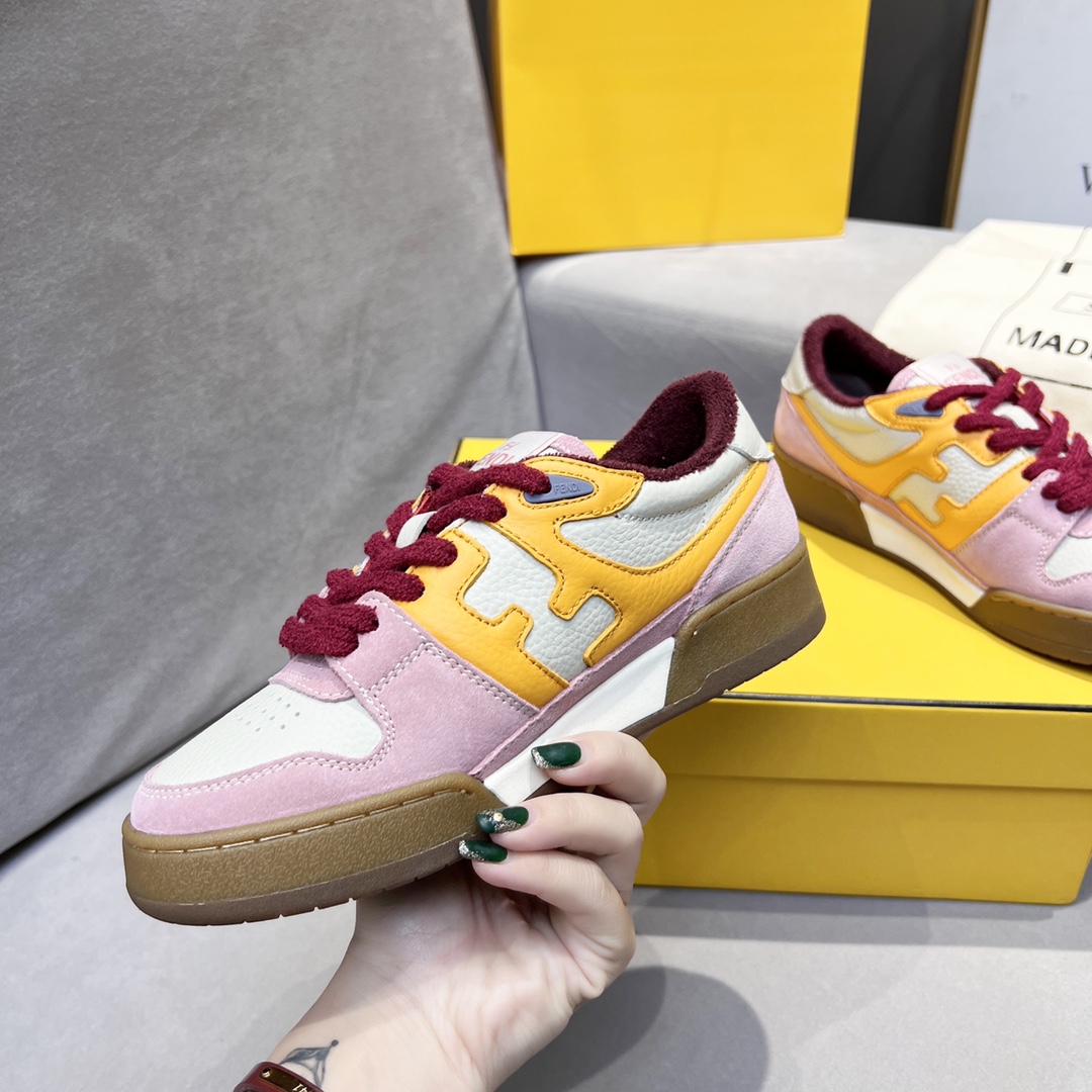 Fendi Fendi 〰FD Match Series Suela Gruesa Retro Sport Slip-On Zapatos 1:1 ¡De primera calidad! Otra 