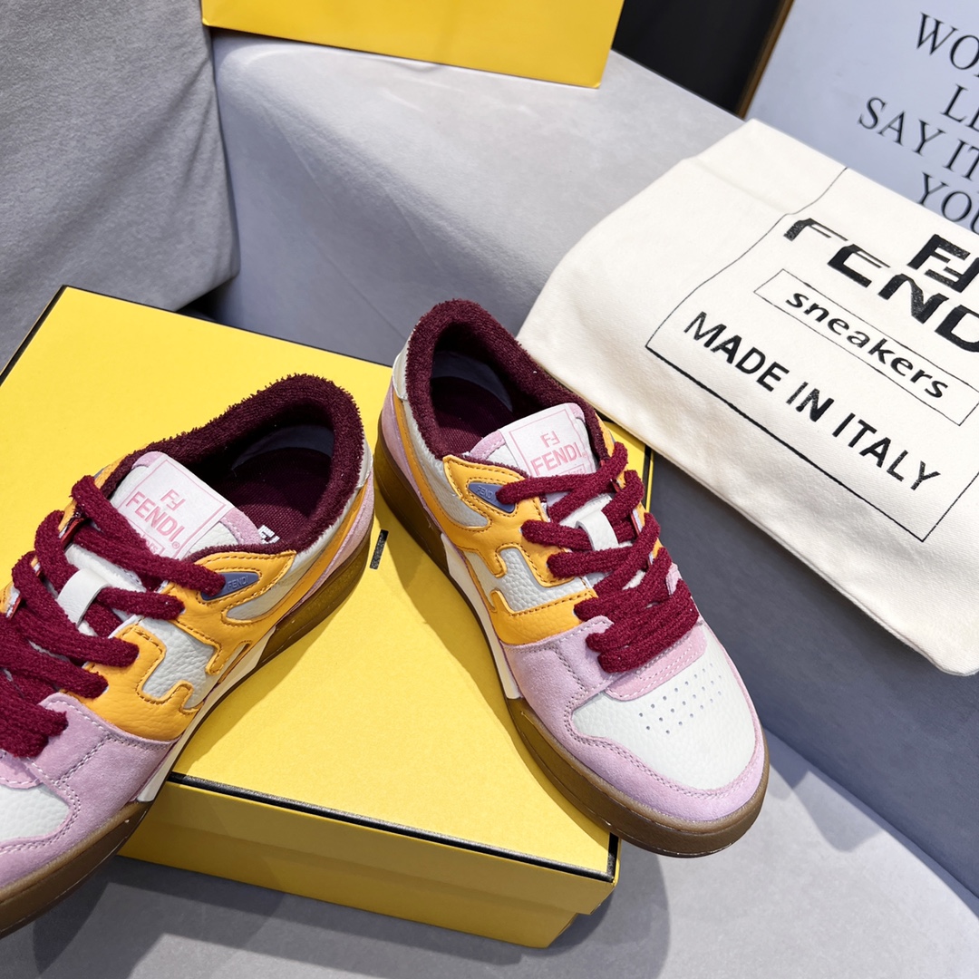 Fendi Fendi 〰FD Match Series Suela Gruesa Retro Sport Slip-On Zapatos 1:1 ¡De primera calidad! Otra 