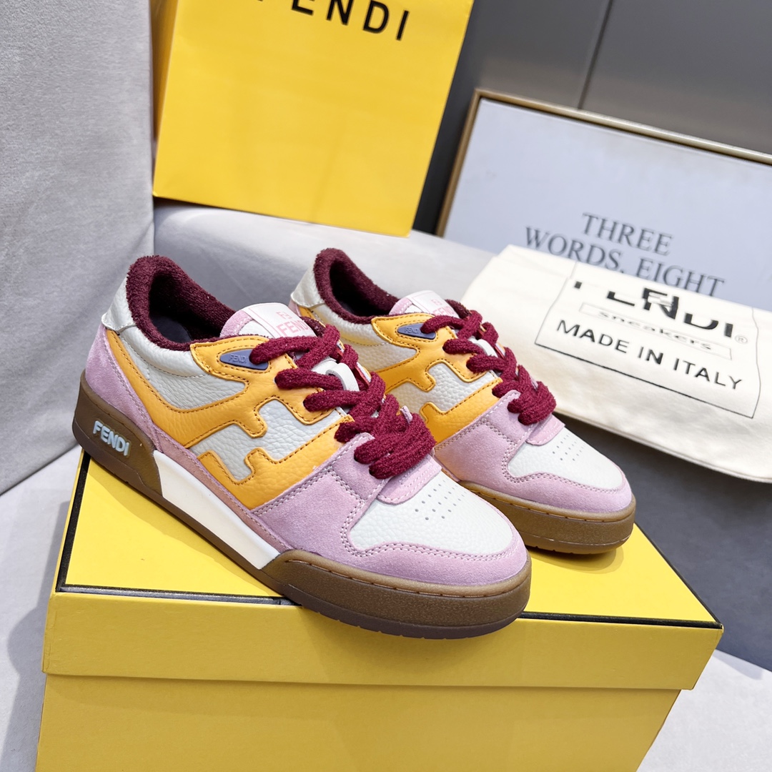 Fendi Fendi 〰FD Match Series Suela Gruesa Retro Sport Slip-On Zapatos 1:1 ¡De primera calidad! Otra 