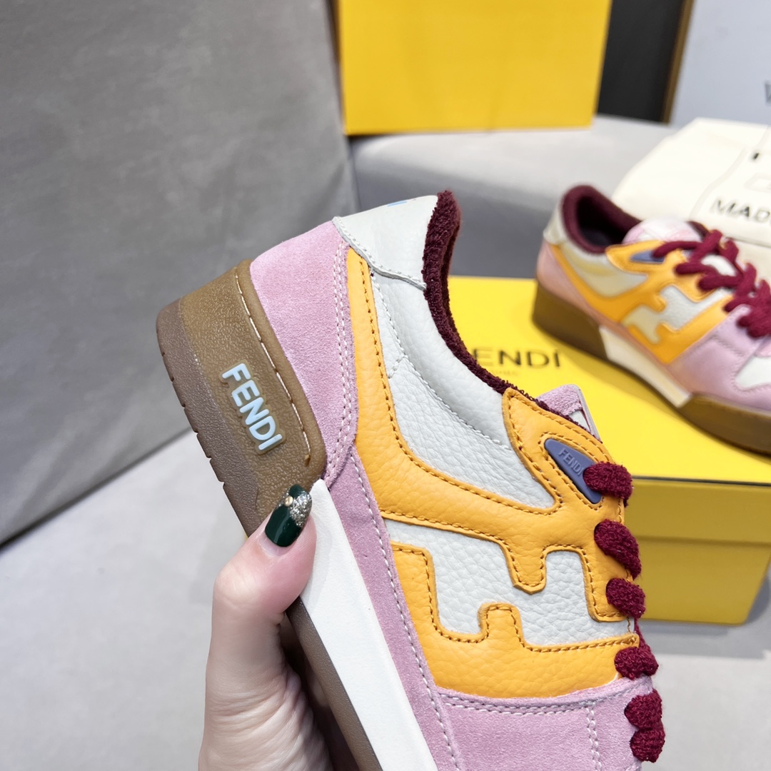 Fendi Fendi 〰FD Match Series Suela Gruesa Retro Sport Slip-On Zapatos 1:1 ¡De primera calidad! Otra 
