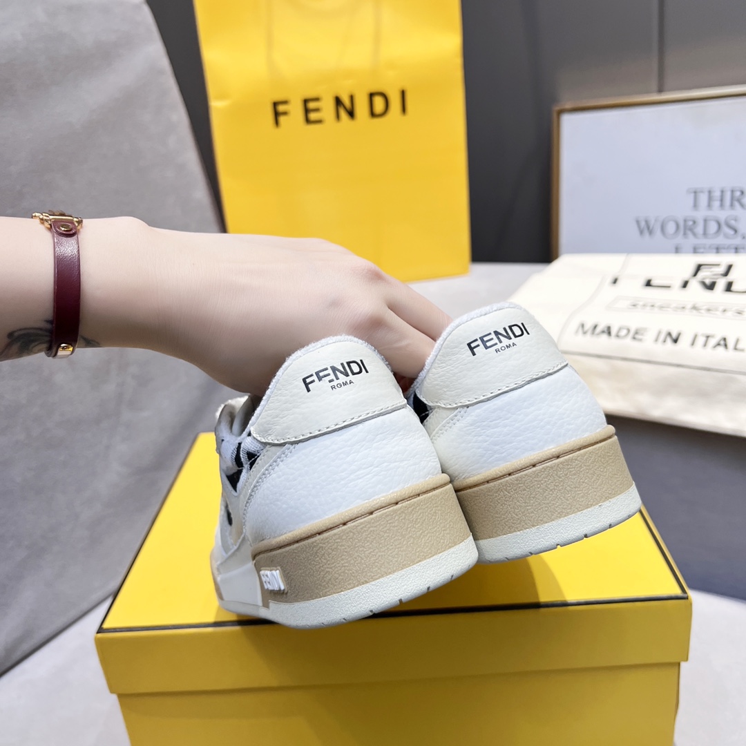 Fendi Fendi 〰FD Match Series Suela Gruesa Retro Sport Slip-On Zapatos 1:1 ¡De primera calidad! Otra 