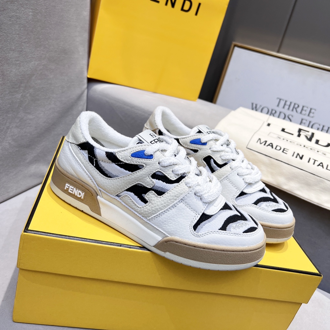 Fendi Fendi 〰FD Match Series Suela Gruesa Retro Sport Slip-On Zapatos 1:1 ¡De primera calidad! Otra 