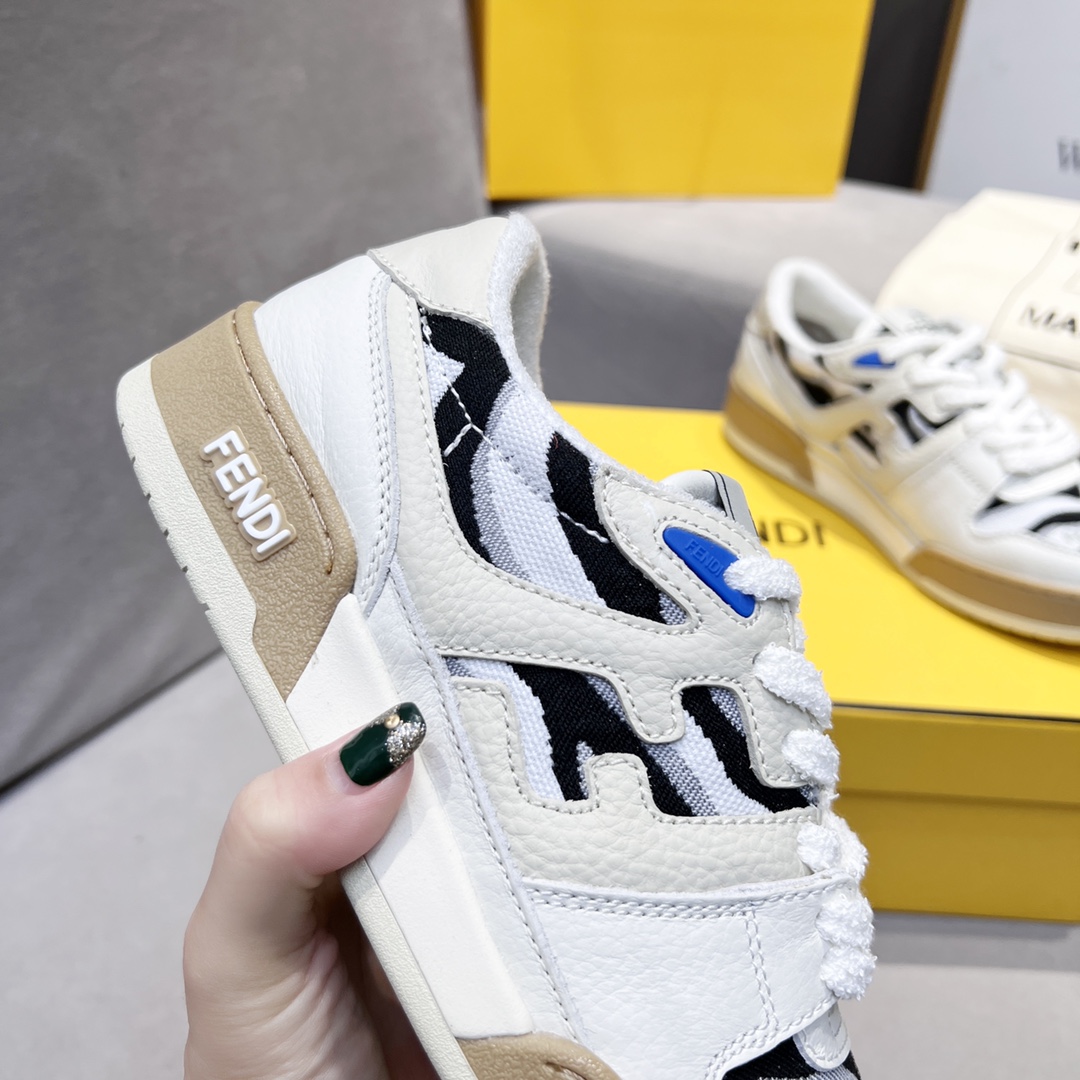 Fendi Fendi 〰FD Match Series Suela Gruesa Retro Sport Slip-On Zapatos 1:1 ¡De primera calidad! Otra 