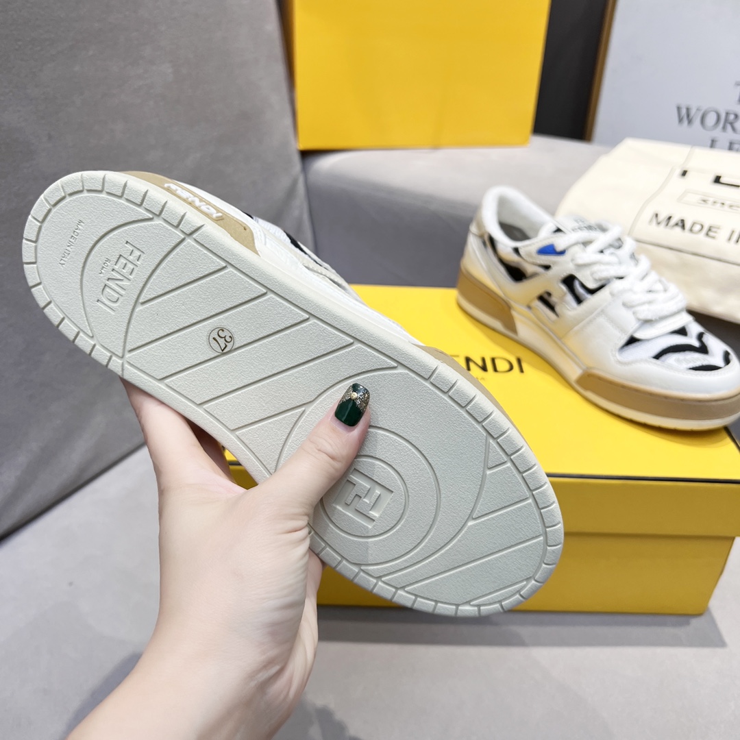 Fendi Fendi 〰FD Match Series Suela Gruesa Retro Sport Slip-On Zapatos 1:1 ¡De primera calidad! Otra 