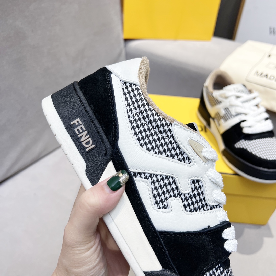 Fendi Fendi 〰FD Match Series Suela Gruesa Retro Sport Slip-On Zapatos 1:1 ¡De primera calidad! Otra 