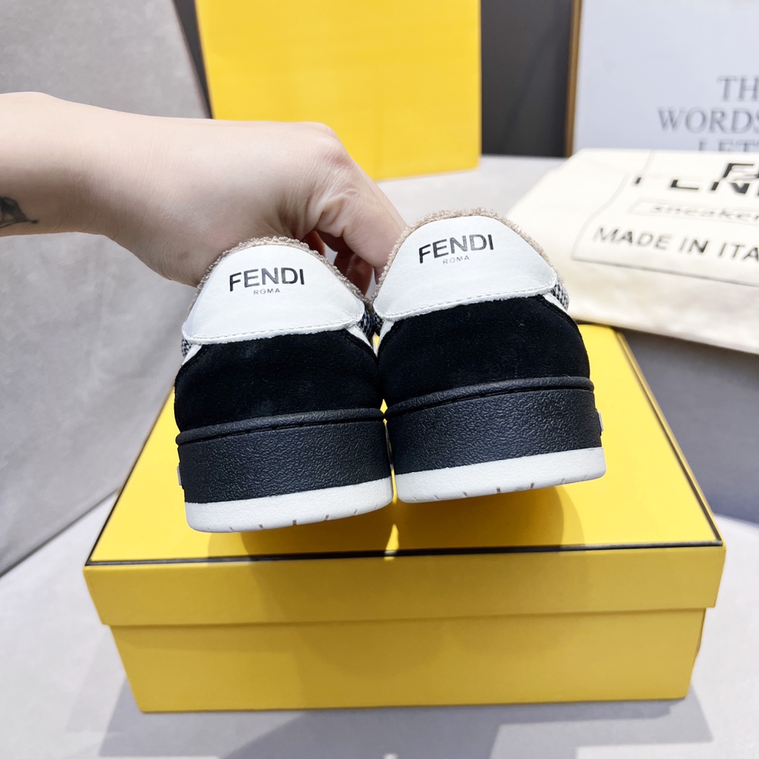 Fendi Fendi 〰FD Match Series Suela Gruesa Retro Sport Slip-On Zapatos 1:1 ¡De primera calidad! Otra 