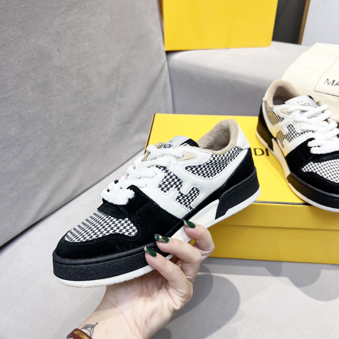 Fendi Fendi 〰FD Match Series Suela Gruesa Retro Sport Slip-On Zapatos 1:1 ¡De primera calidad! Otra 