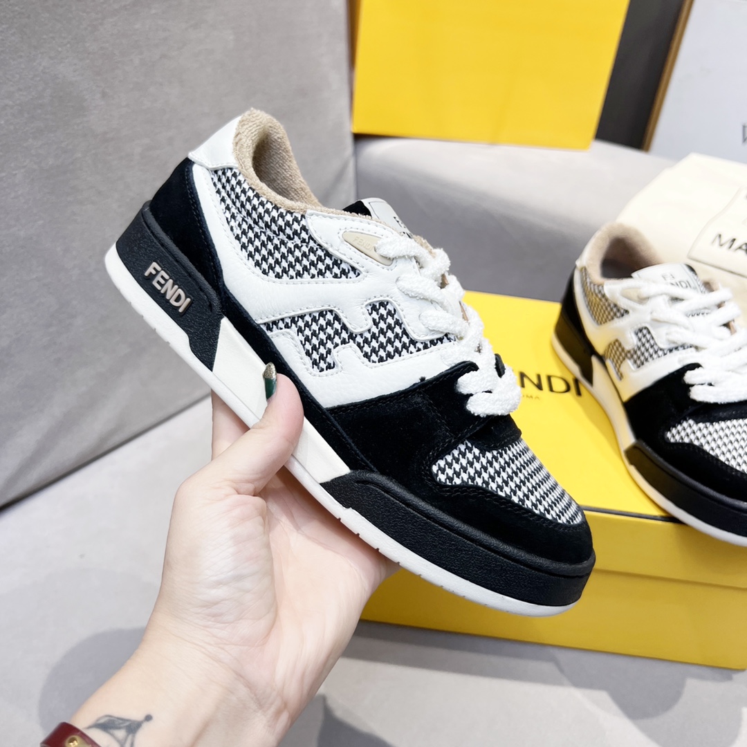 Fendi Fendi 〰FD Match Series Suela Gruesa Retro Sport Slip-On Zapatos 1:1 ¡De primera calidad! Otra 