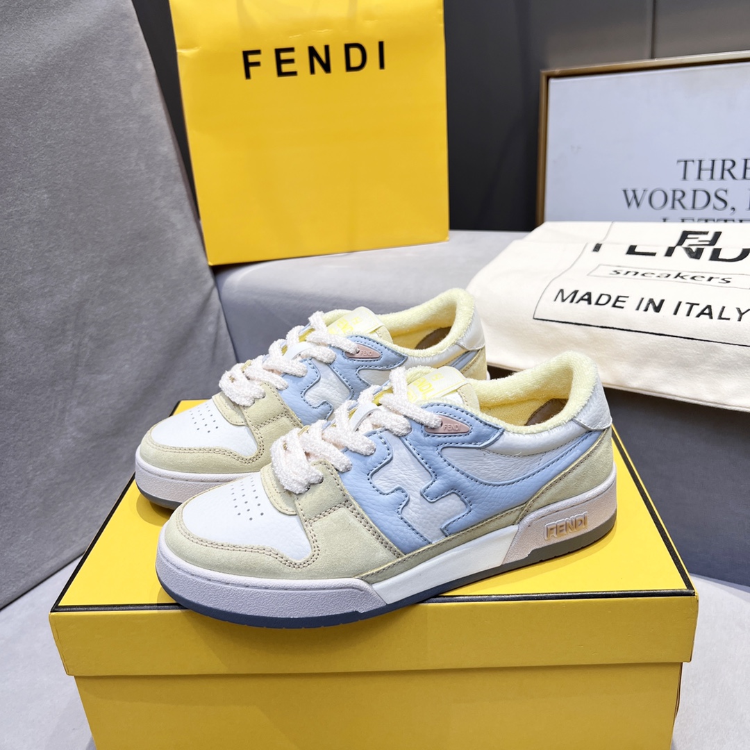 Fendi Fendi 〰FD Match Series Suela Gruesa Retro Sport Slip-On Zapatos 1:1 ¡De primera calidad! Otra 