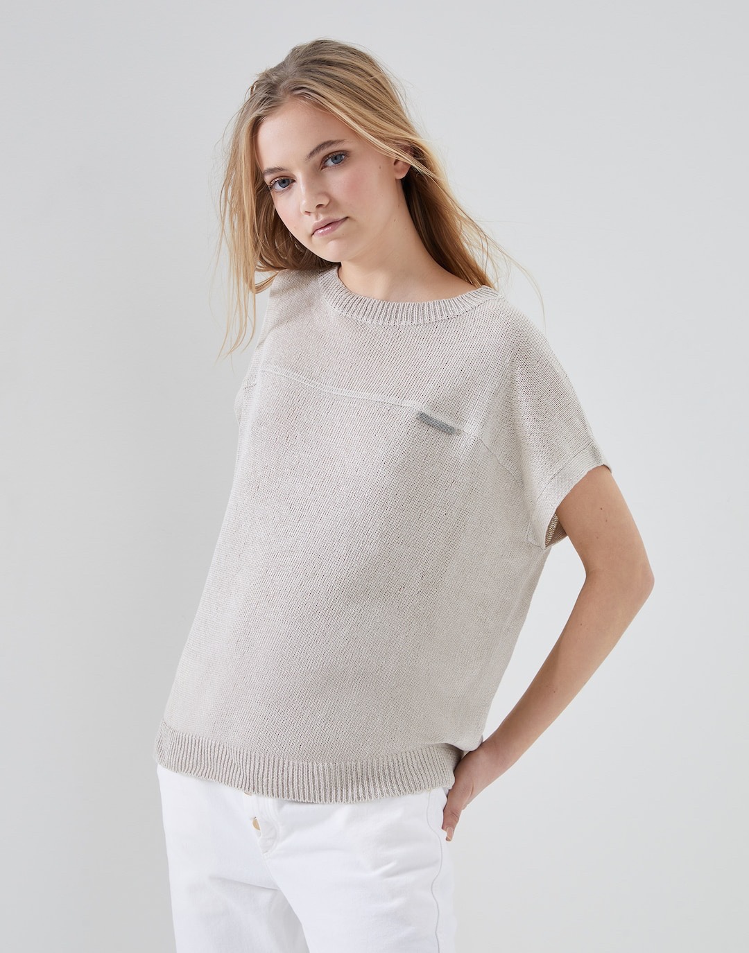 Brunello Cucinelli Sparkling Sequined Linen-Silk Blend Knit Top 6 i1648204283 8174 0