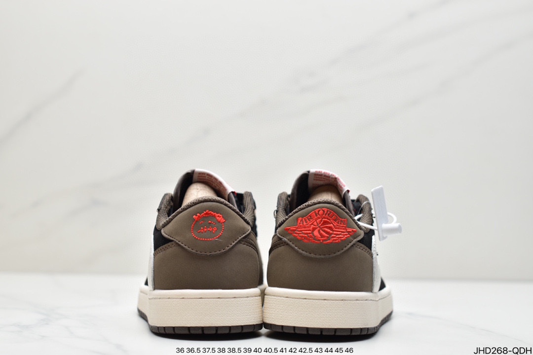 190 AJ1奶白卡其倒勾Travis Scott x Air Jordan 1 ” Reverse Mocha ” AJ1乔1 DM7866-162