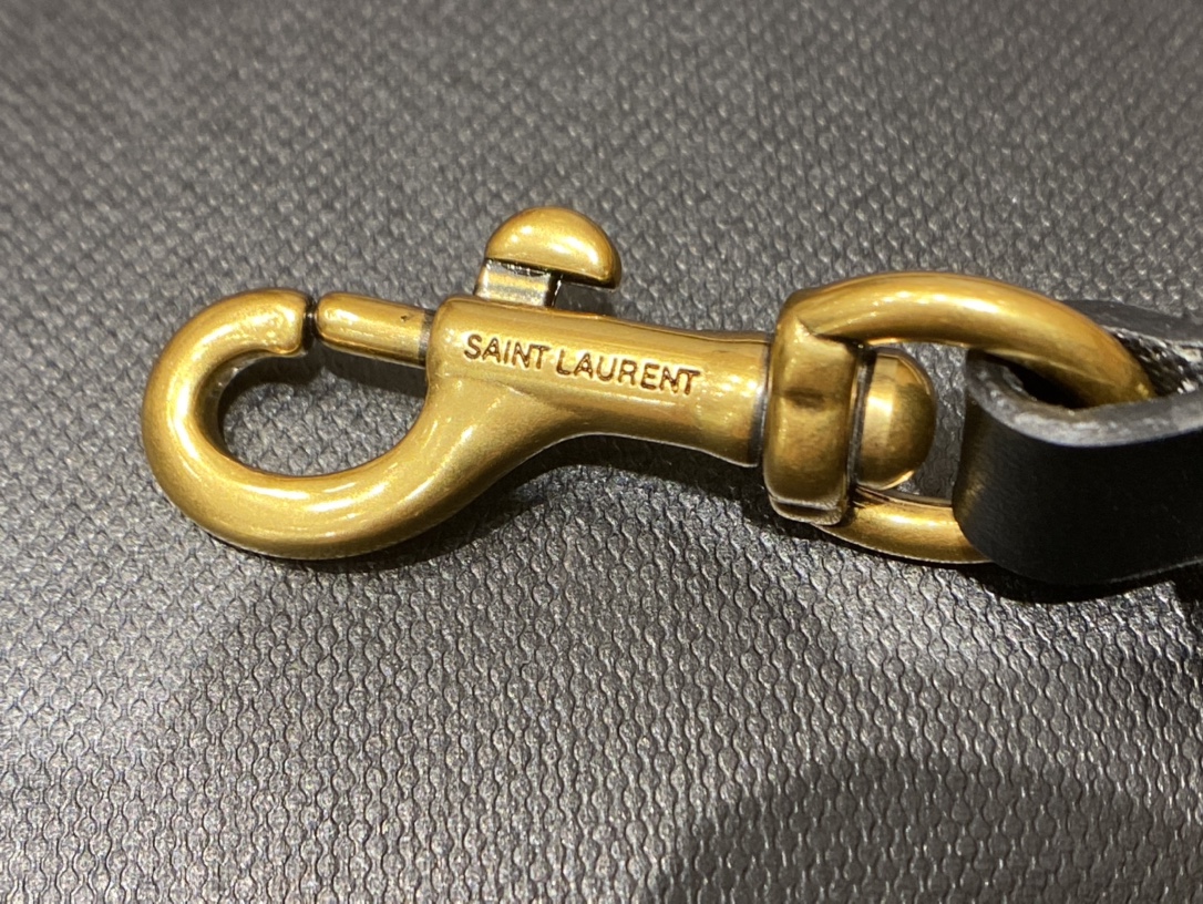 YSL LouLou 20CM 迷你斜挎包 467072黑色/金扣