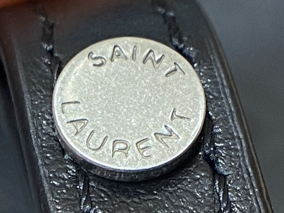 YSL LouLou 20CM 迷你斜挎包 467072黑色/银扣